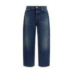 Dolce & Gabbana Blue Cotton Relaxed Fit Jeans