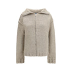 Prada Gray Wool Oves Aries Cardigan
