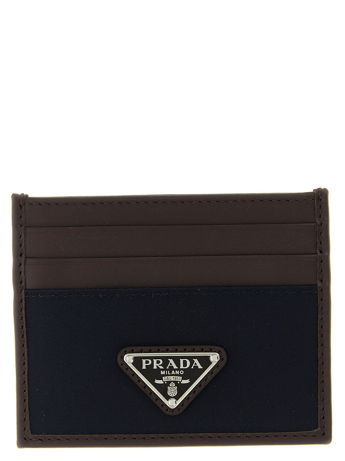 Prada Blue Recycled Polyamide Cardholder
