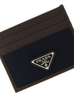 Prada Blue Recycled Polyamide Cardholder