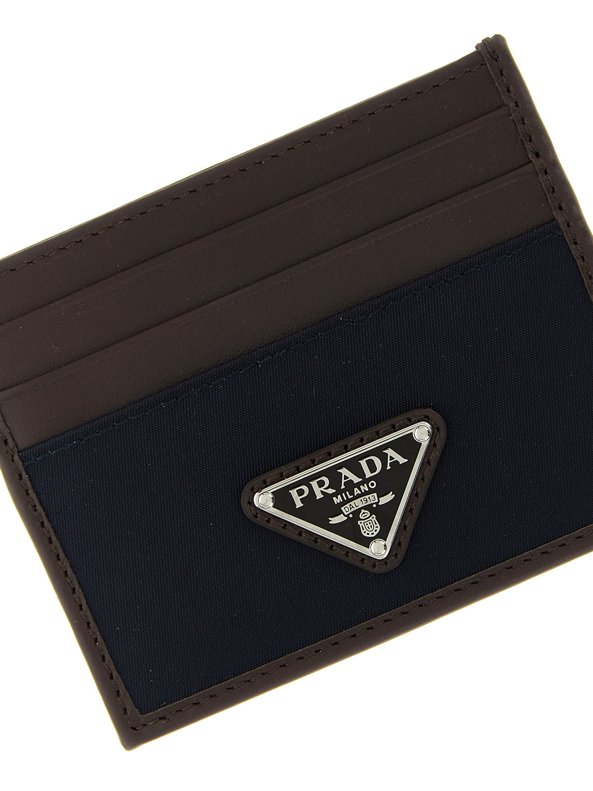 Prada Blue Recycled Polyamide Cardholder