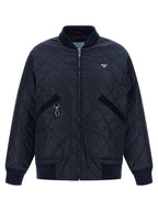 Prada Blue Recycled Polyamide Bomber