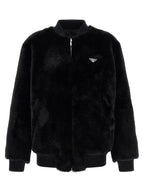 Prada Black Recycled Polyamide Bomber