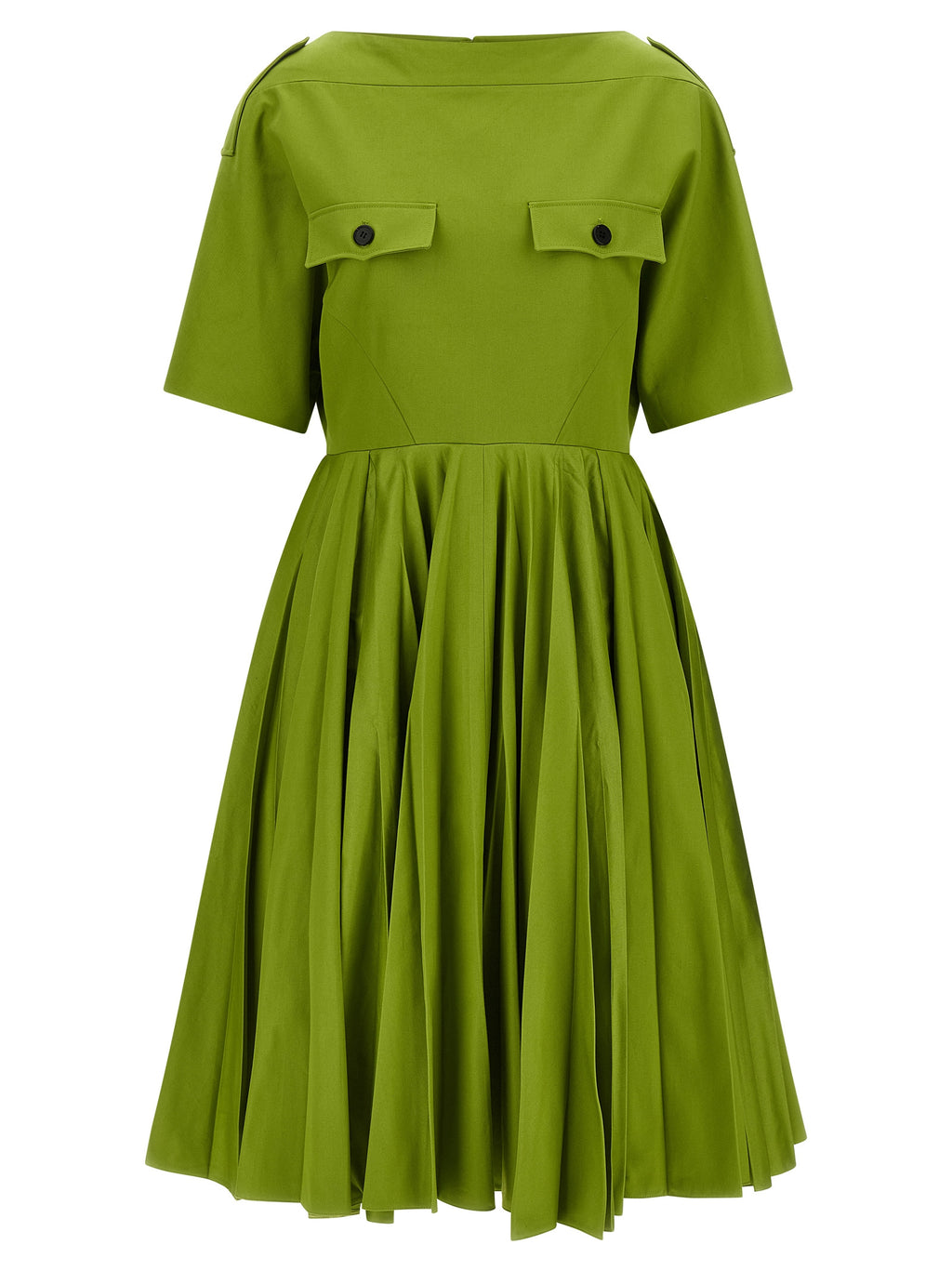 Prada Bicolor Cotton Casual Dress