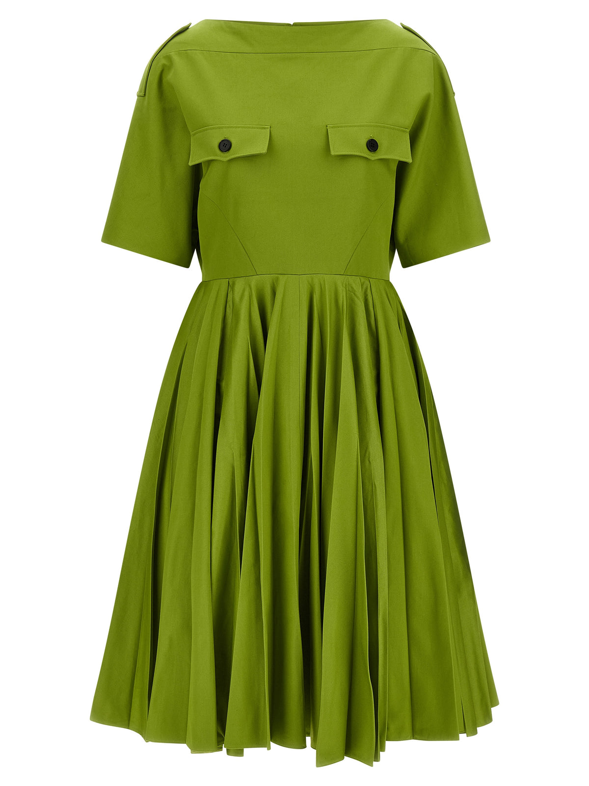 Prada Bicolor Cotton Casual Dress