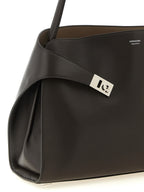 Ferragamo Brown Calfskin Shoulder Bag