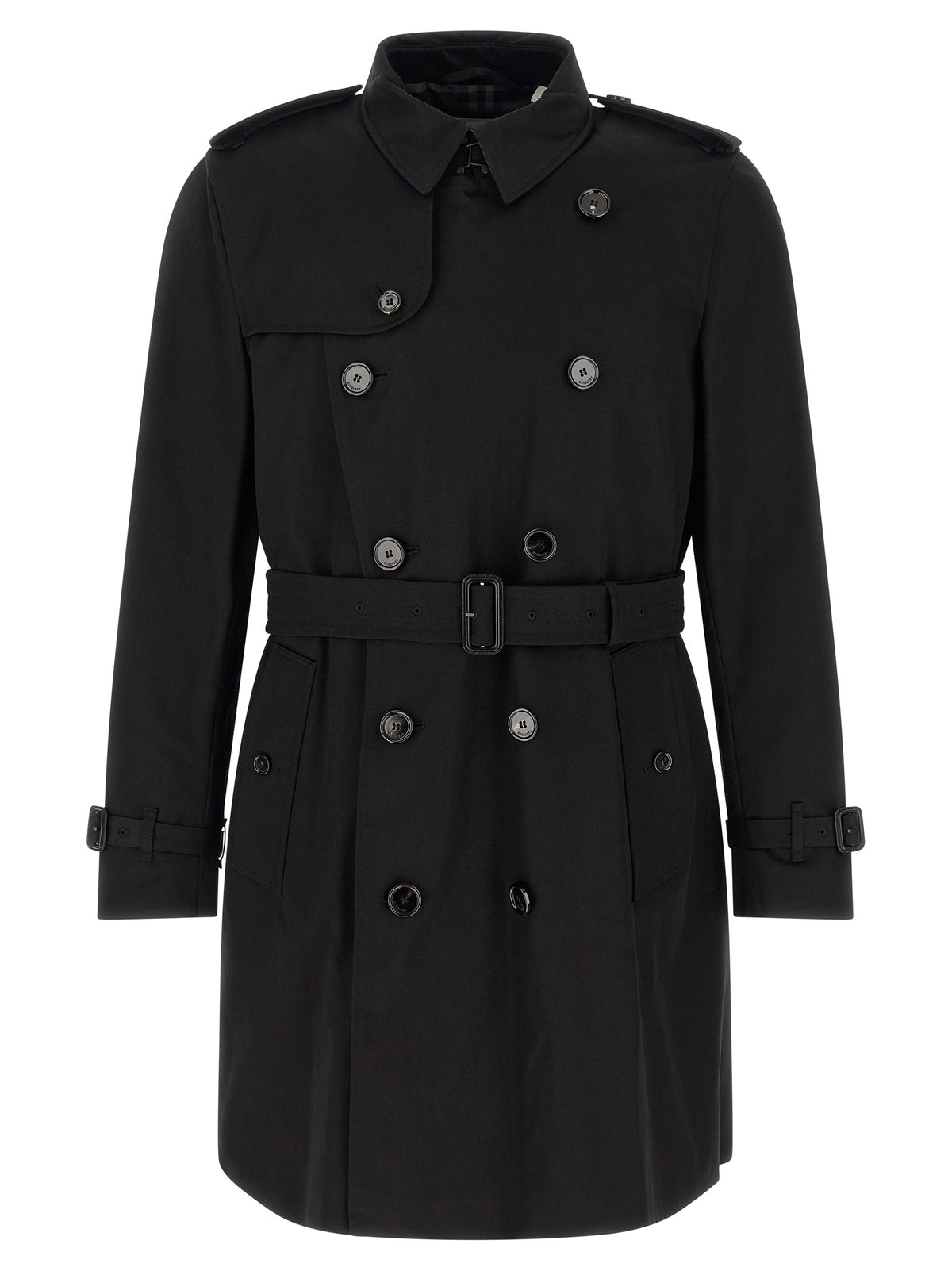 Burberry Black Cotton Coat
