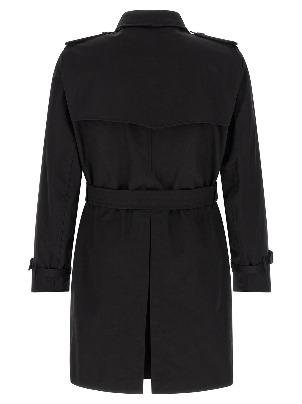 Burberry Black Cotton Coat