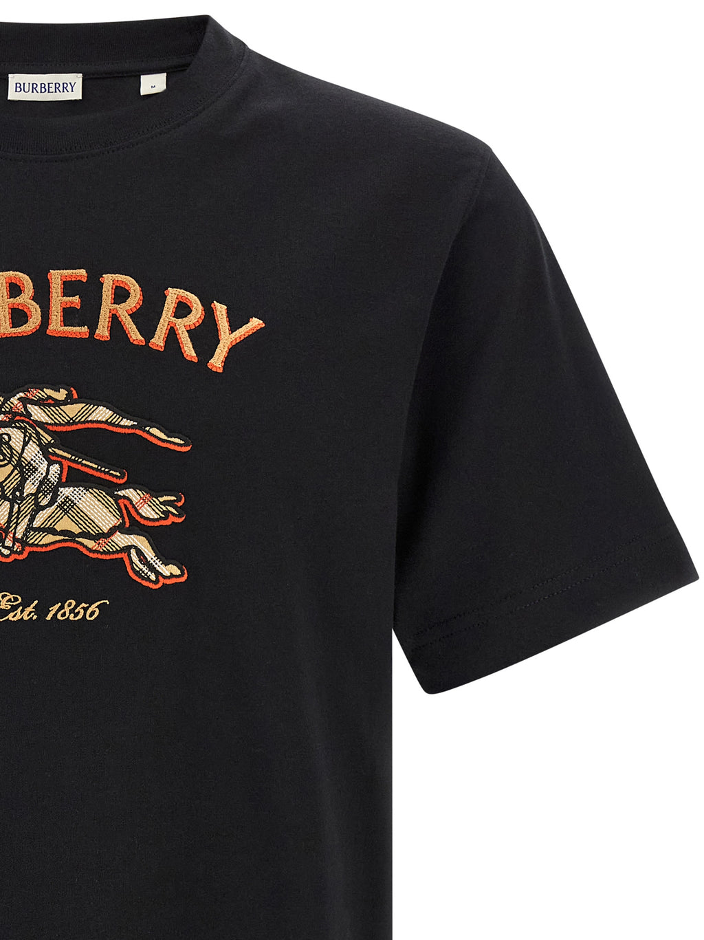 Burberry Black Cotton T-Shirt