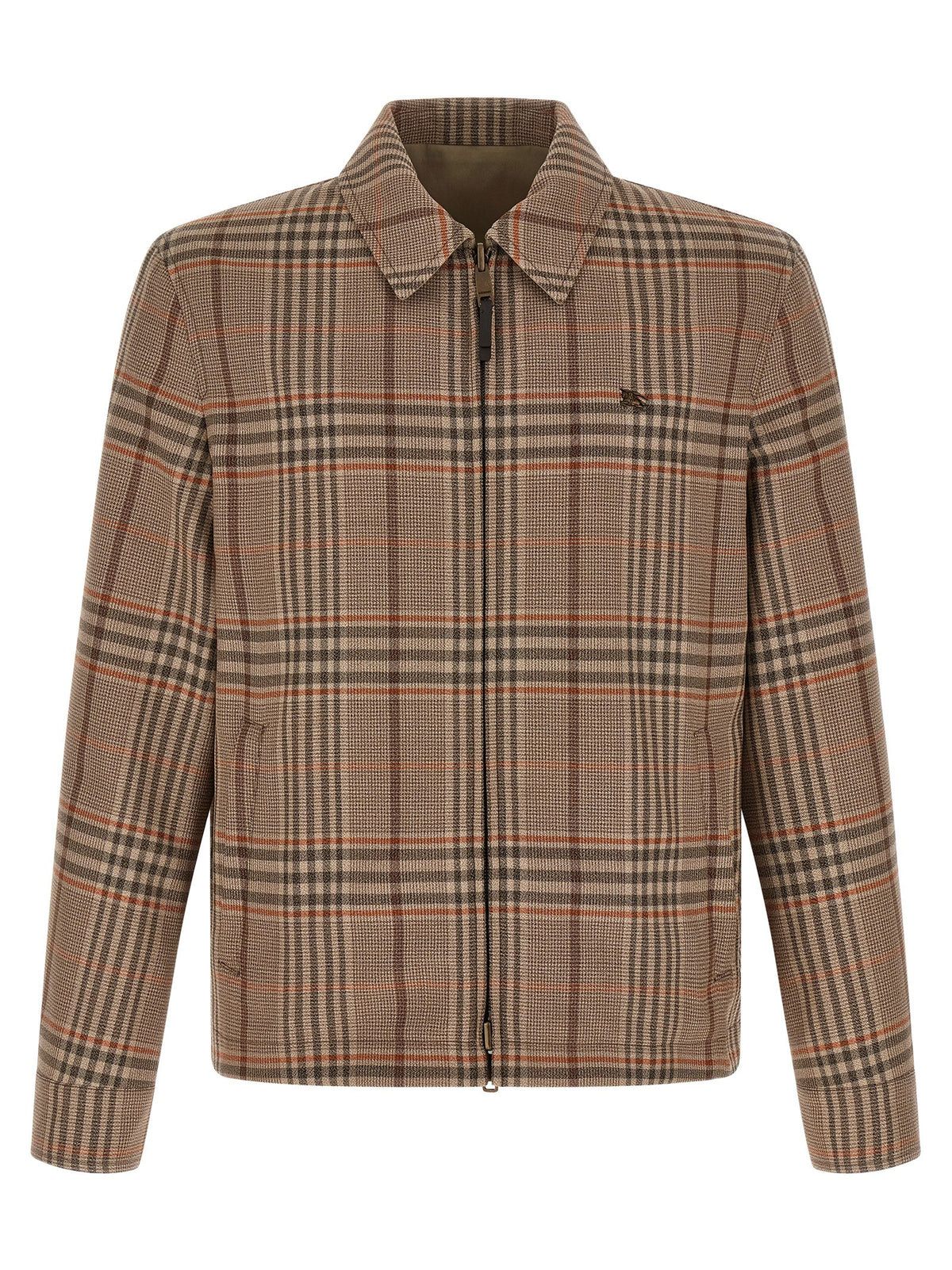 Burberry Beige Wool Full-Length Jacket