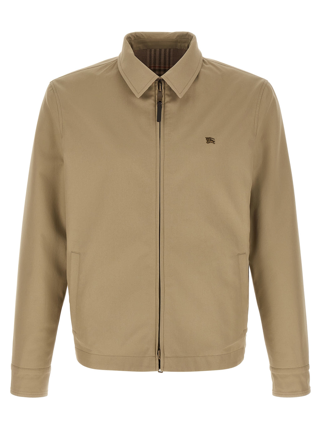 Burberry Beige Wool Full-Length Jacket