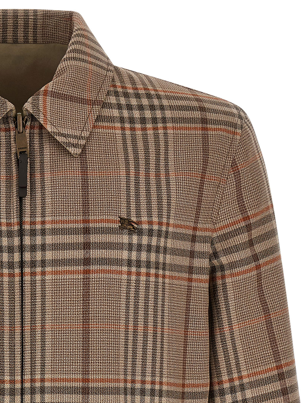 Burberry Beige Wool Full-Length Jacket