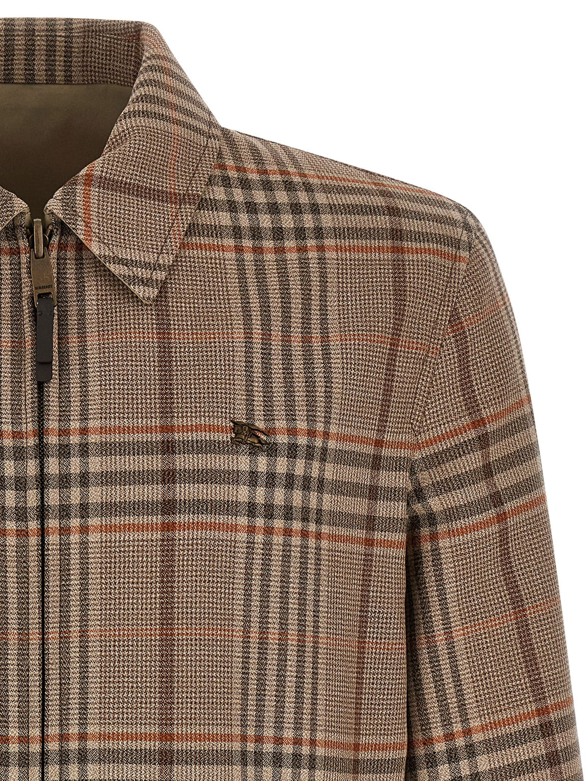 Burberry Beige Wool Full-Length Jacket