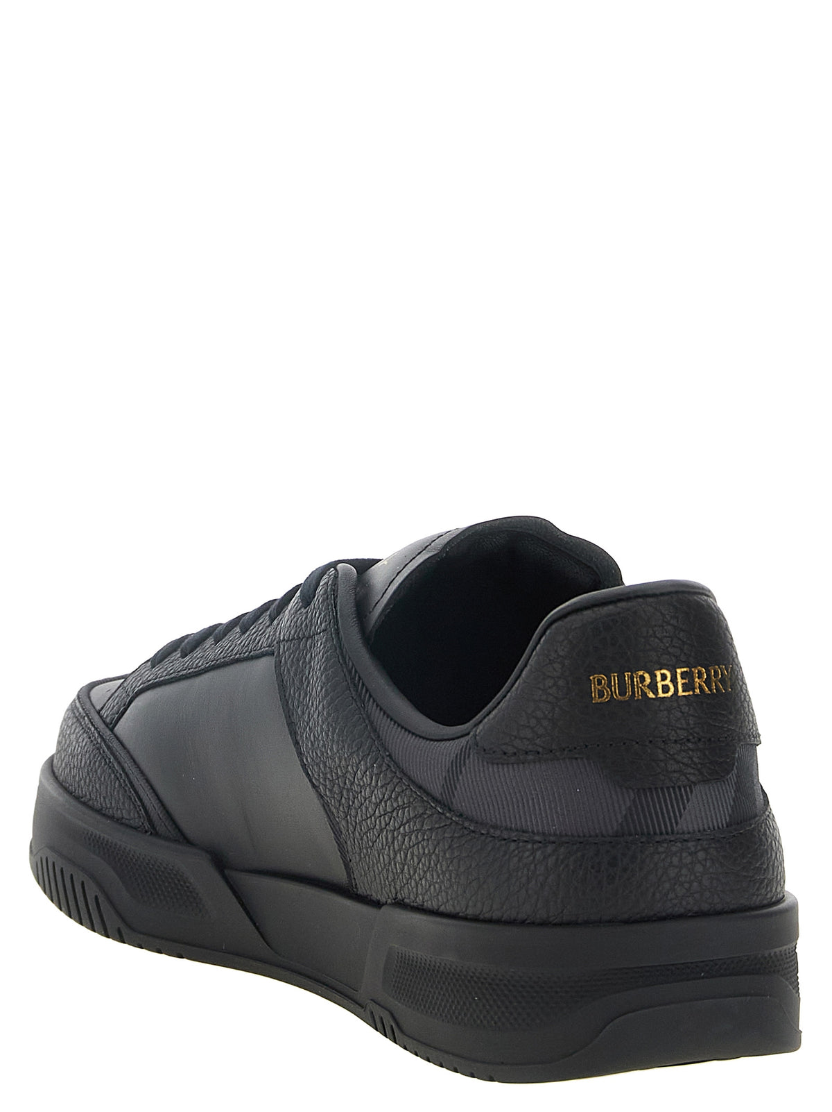 Burberry Black Leather Chunky Sneakers