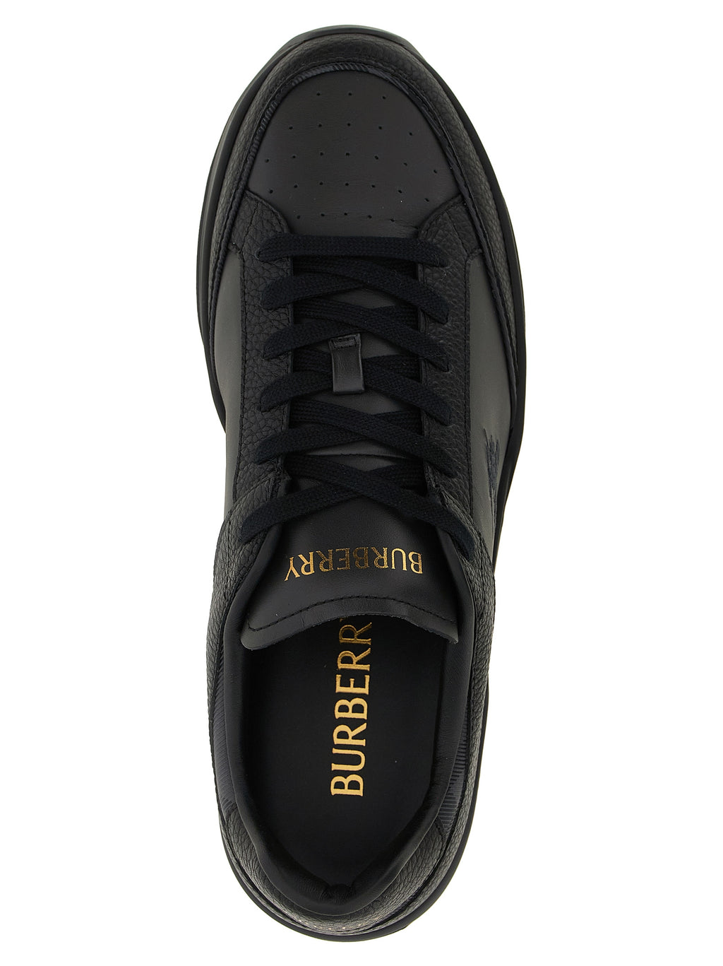 Burberry Black Leather Chunky Sneakers