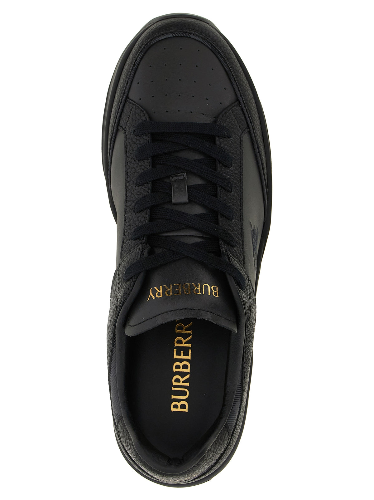Burberry Black Leather Chunky Sneakers