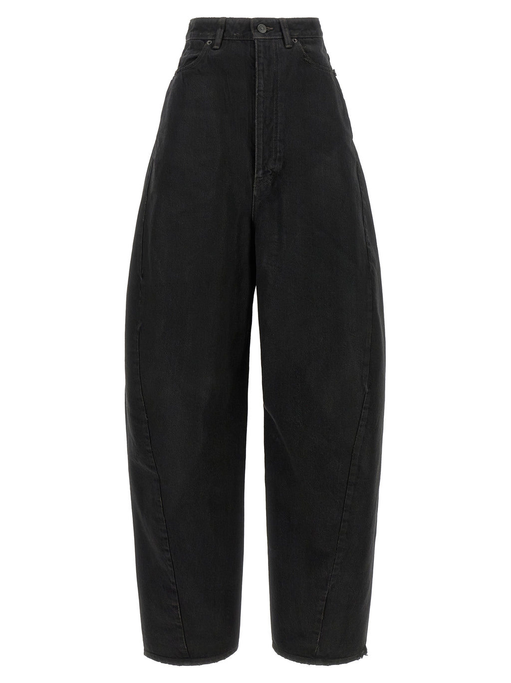 Balenciaga Black Cotton High-Waisted Jean
