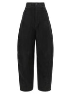 Balenciaga Black Cotton High-Waisted Jean