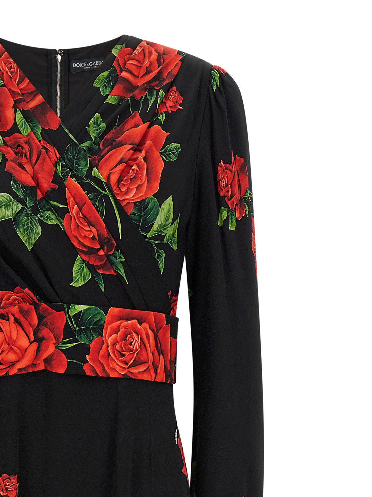 Dolce & Gabbana Red Silk Long Dress