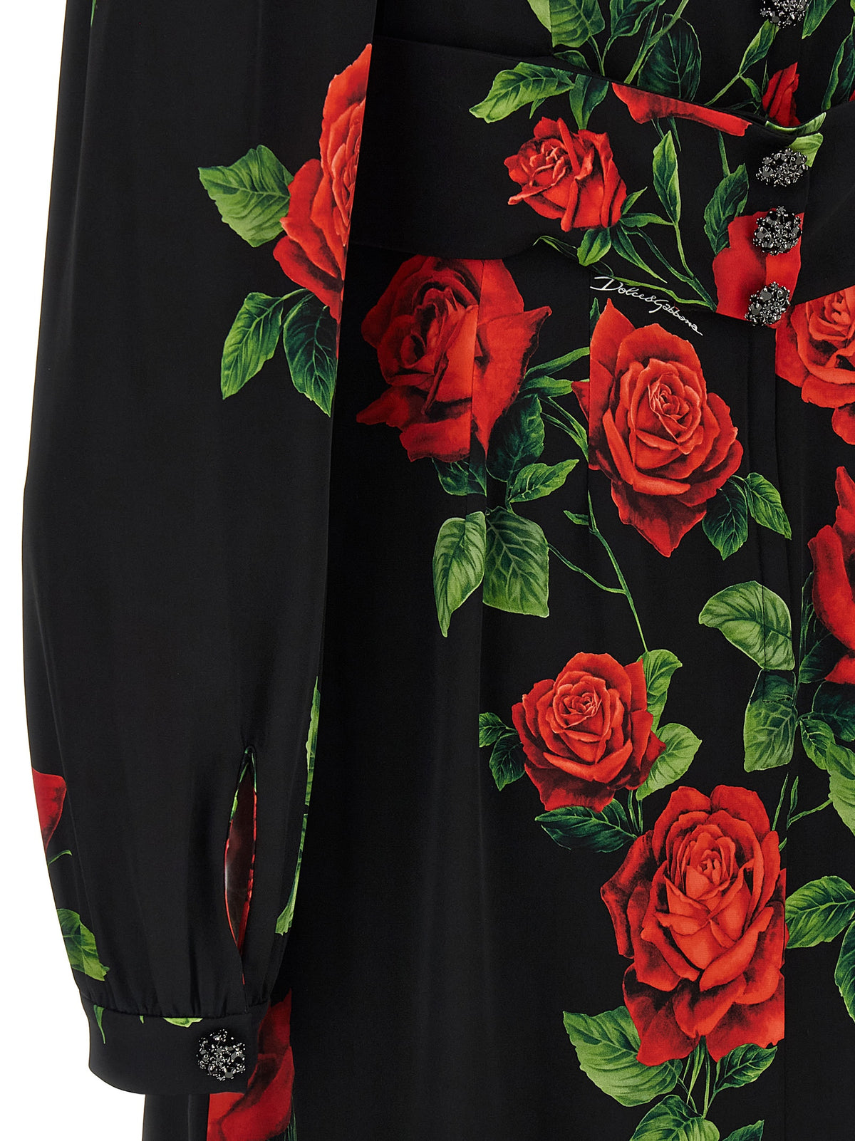 Dolce & Gabbana Red Silk Long Dress