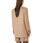Max Mara Brown Virgin Wool Blazer