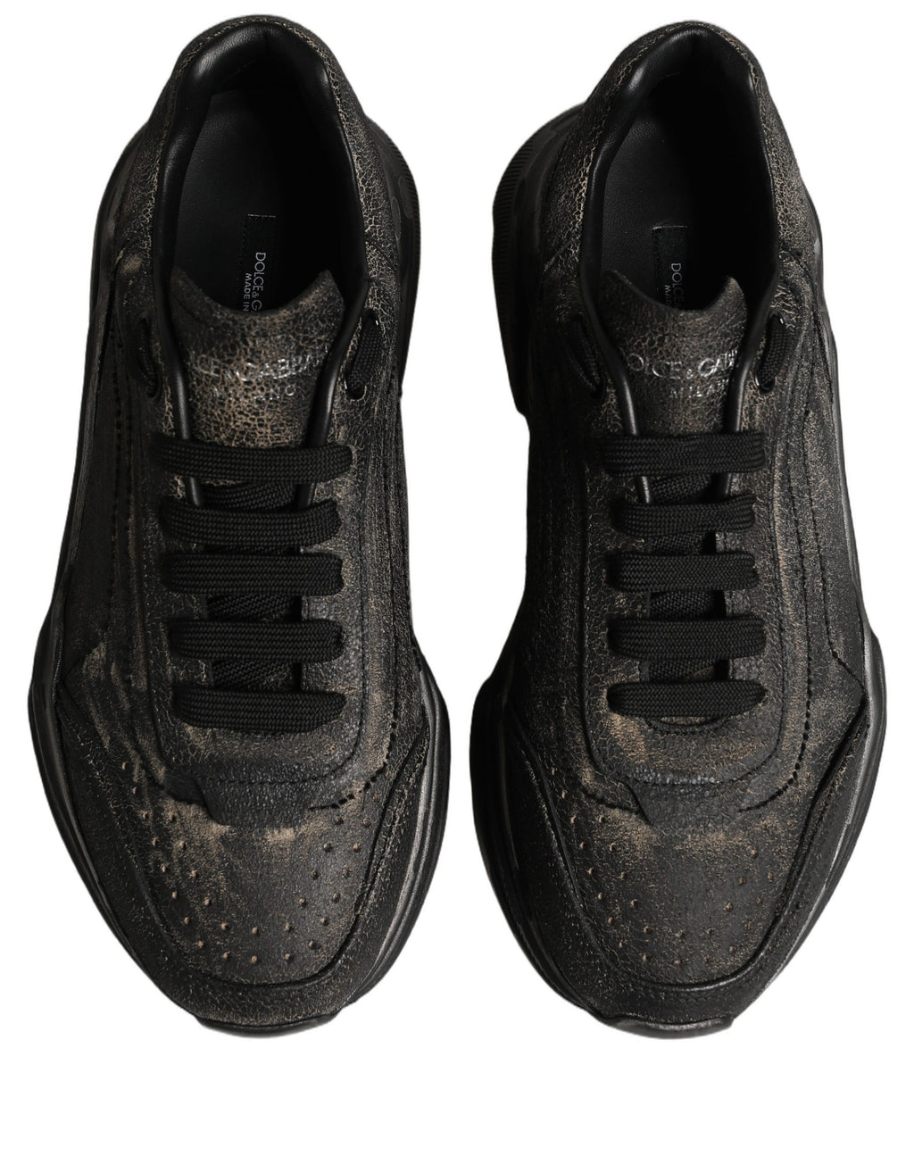 Dolce & Gabbana Black Daymaster Low Top Sneakers Shoes