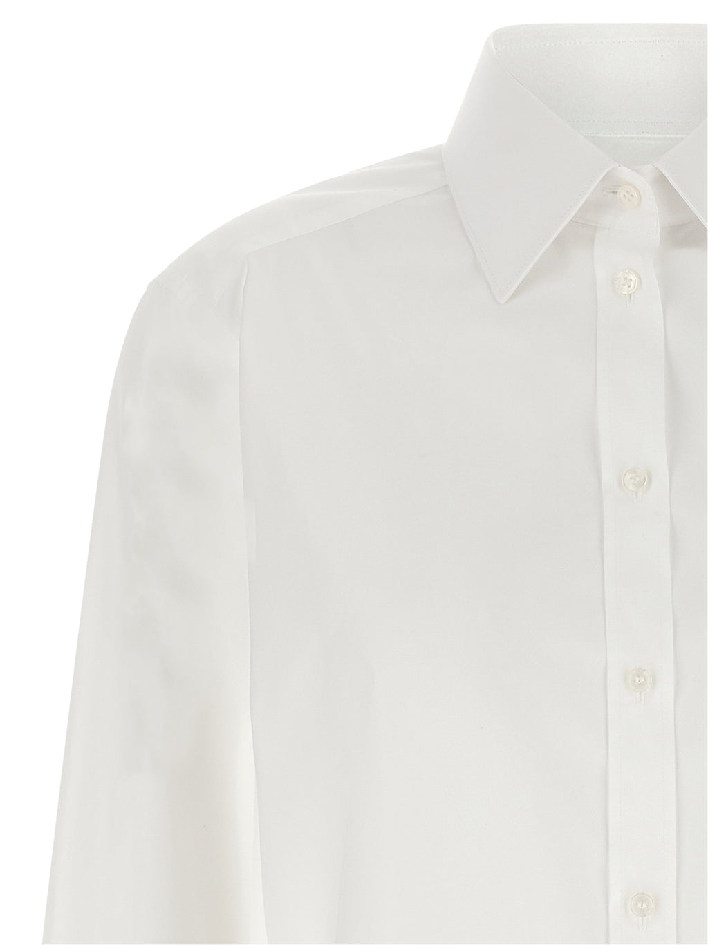 Dolce & Gabbana White Cotton Blouse
