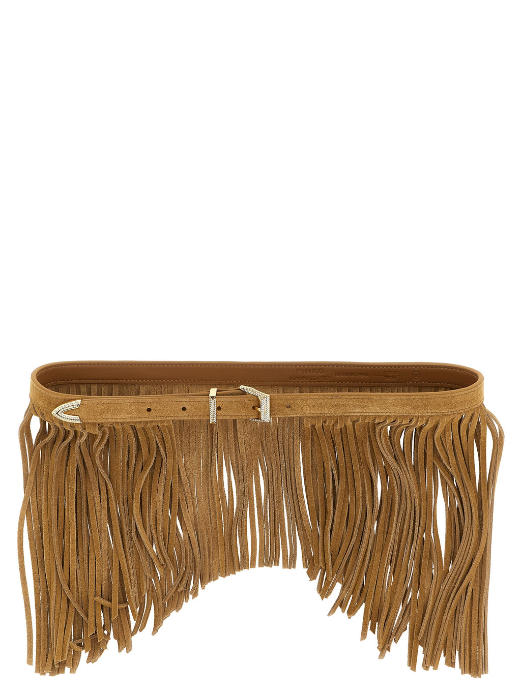 PINKO Beige Calfskin Regular Belt
