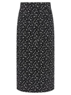 Dolce & Gabbana Bicolor Silk Midi Skirt