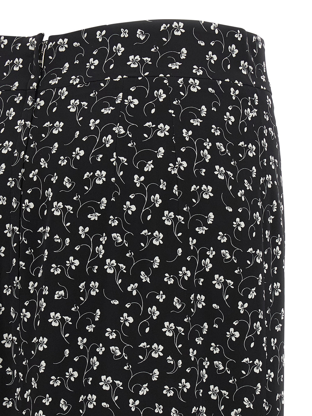 Dolce & Gabbana Bicolor Silk Midi Skirt