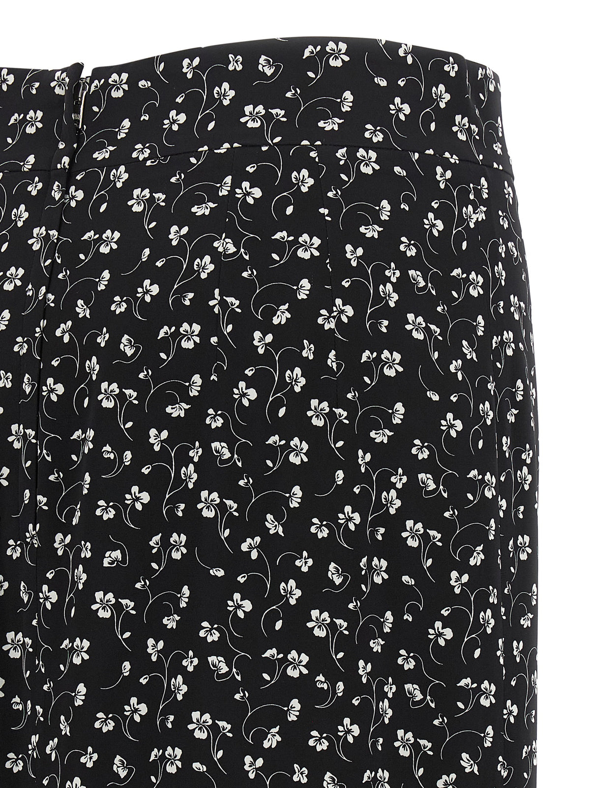 Dolce & Gabbana Bicolor Silk Midi Skirt
