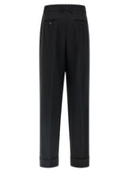 Dolce & Gabbana Black Virgin Wool Dress Pants