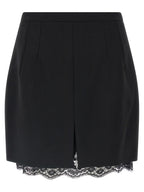 Dolce & Gabbana Black Virgin Wool Long Skirt