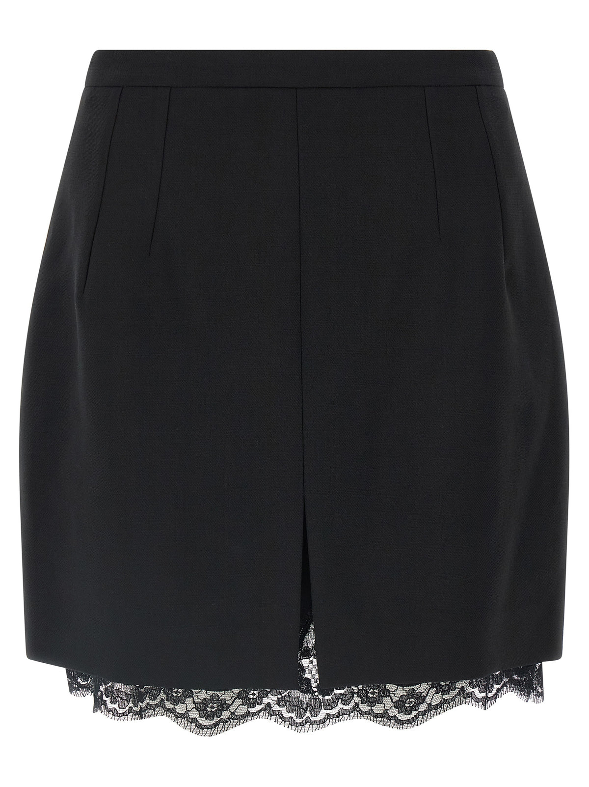 Dolce & Gabbana Black Virgin Wool Long Skirt