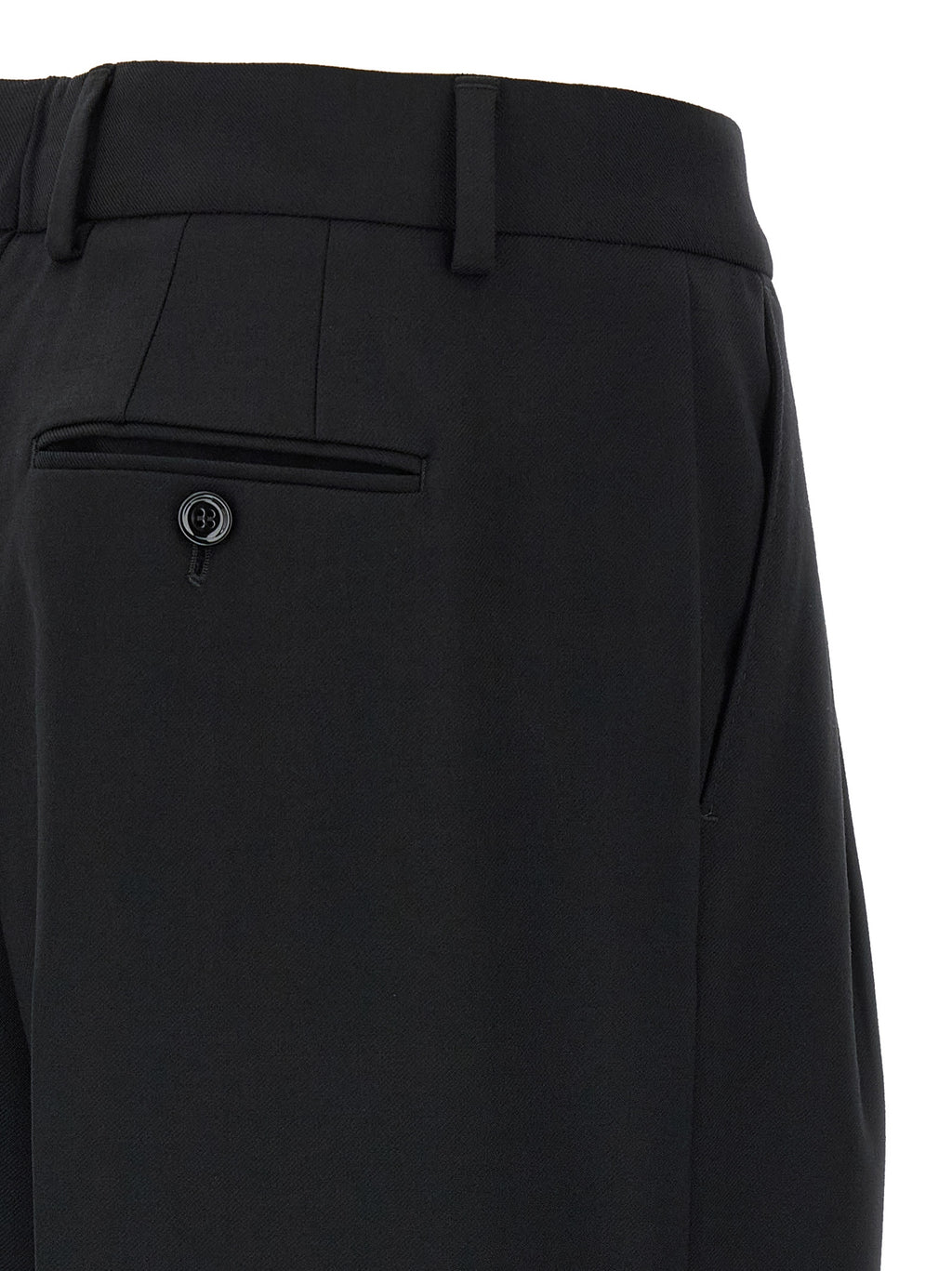 Dolce & Gabbana Black Virgin Wool Dress Pants