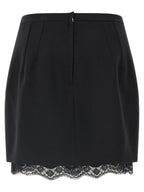 Dolce & Gabbana Black Virgin Wool Long Skirt