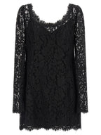 Dolce & Gabbana Black Cotton Short Dress