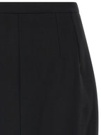 Dolce & Gabbana Black Virgin Wool Long Skirt