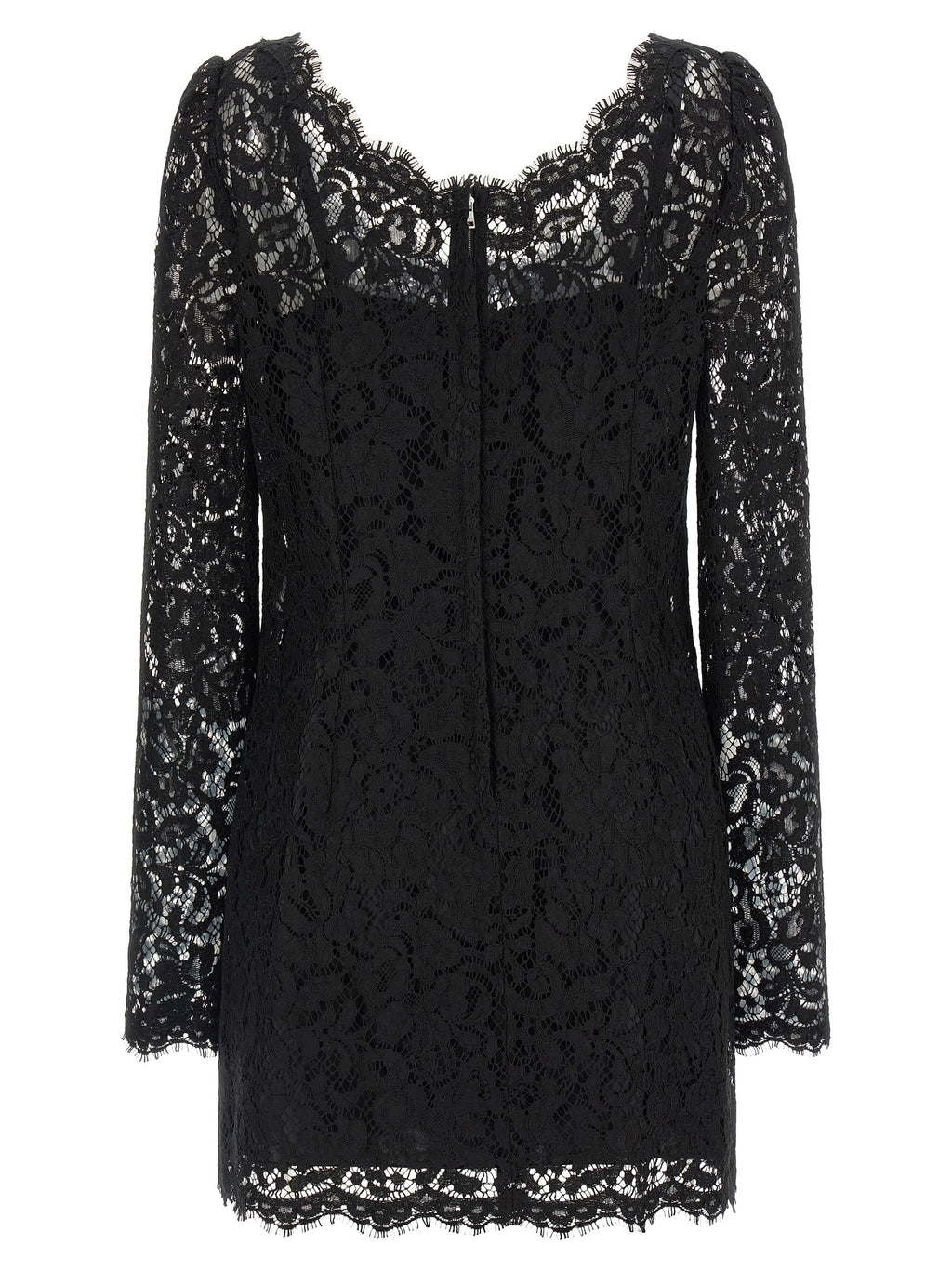 Dolce & Gabbana Black Cotton Short Dress