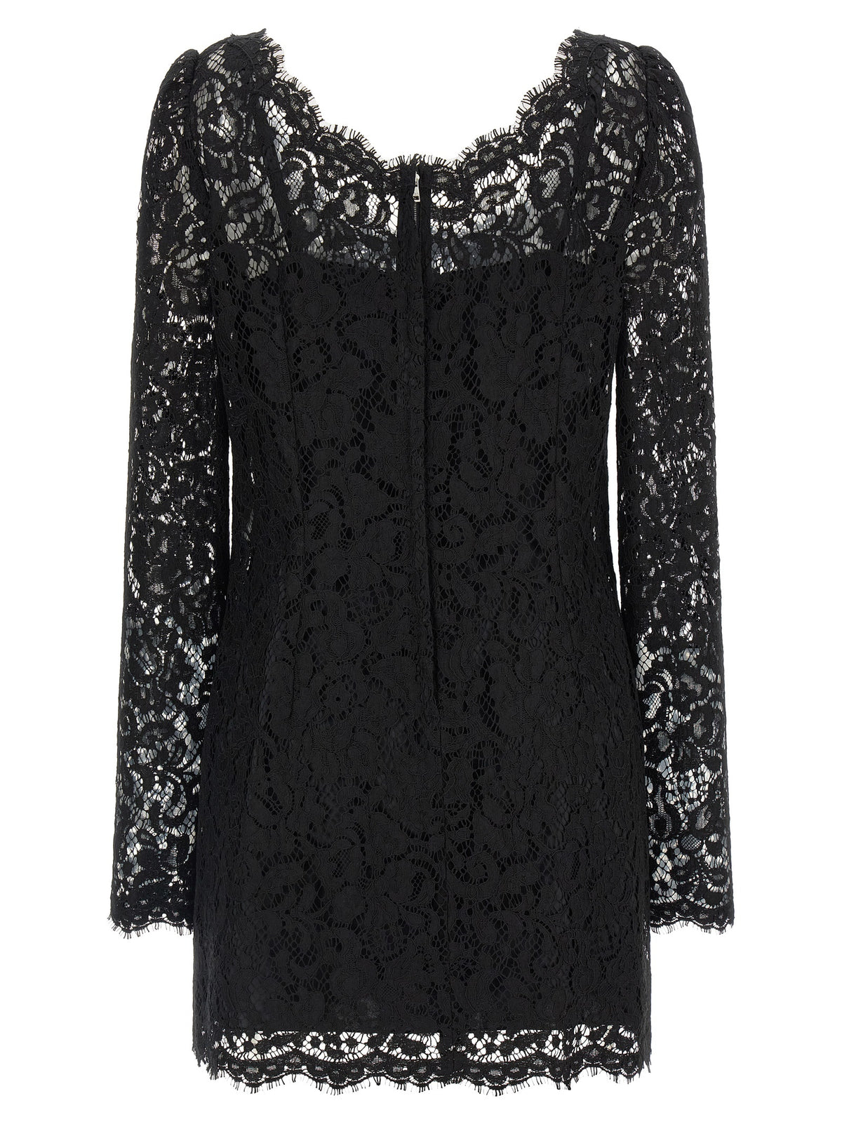Dolce & Gabbana Black Cotton Short Dress