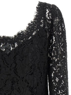 Dolce & Gabbana Black Cotton Short Dress