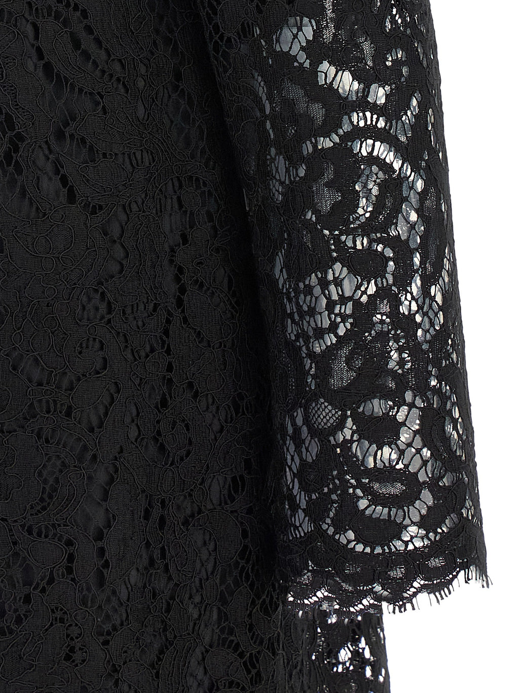Dolce & Gabbana Black Cotton Short Dress