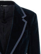 Dolce & Gabbana Blue Cotton Blazer