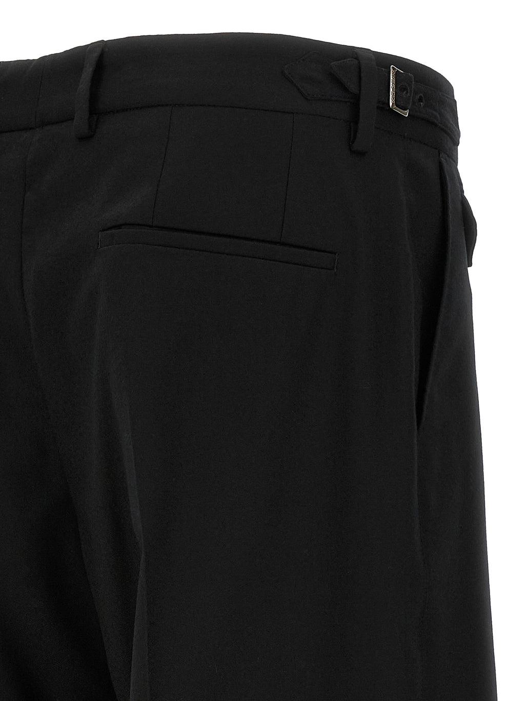 Dolce & Gabbana Black Virgin Wool Dress Pants