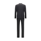 Giorgio Armani Black Wool Oves Aries Two-Piece Suit