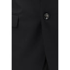 Giorgio Armani Black Wool Oves Aries Two-Piece Suit