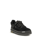 UGG Black Calf Leather Bos Taurus Athletic Sneakers
