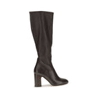 Stuart Weitzman Black Calf Leather Bos Taurus High Heel Boots