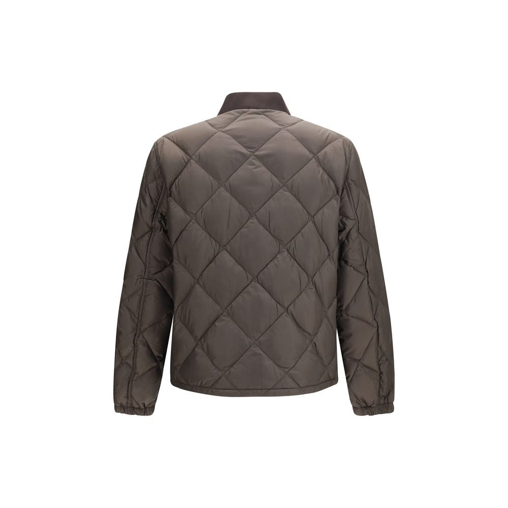 Prada Bicolor Recycled Polyester Full-Length Jacket