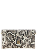PINKO Beige Calfskin Clutch Bag